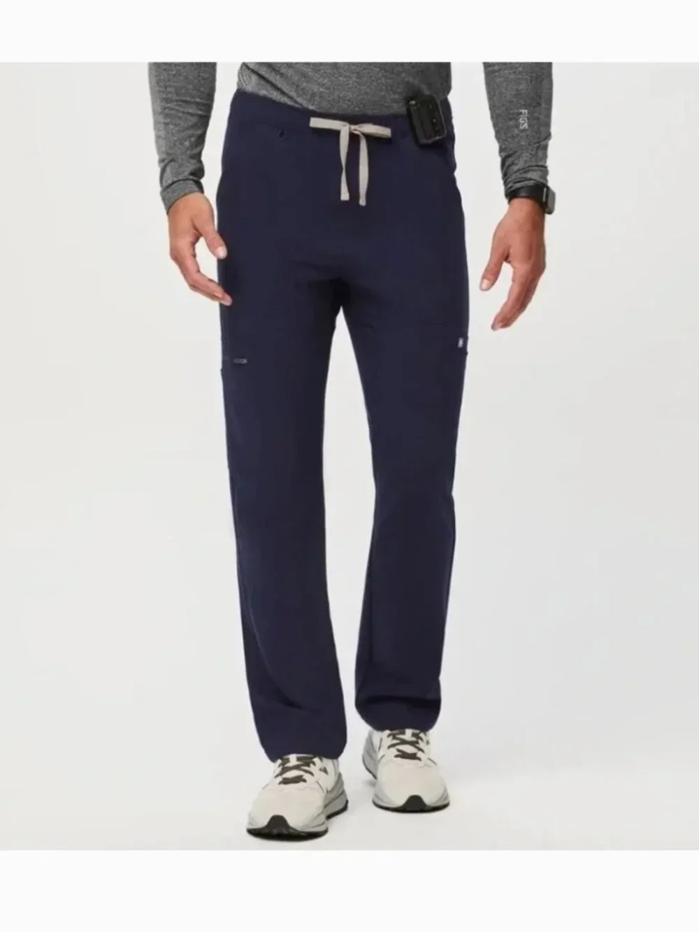 FIGS Cairo Straight-Leg Scrub Navy Scrub Pants Size Medium Tall
